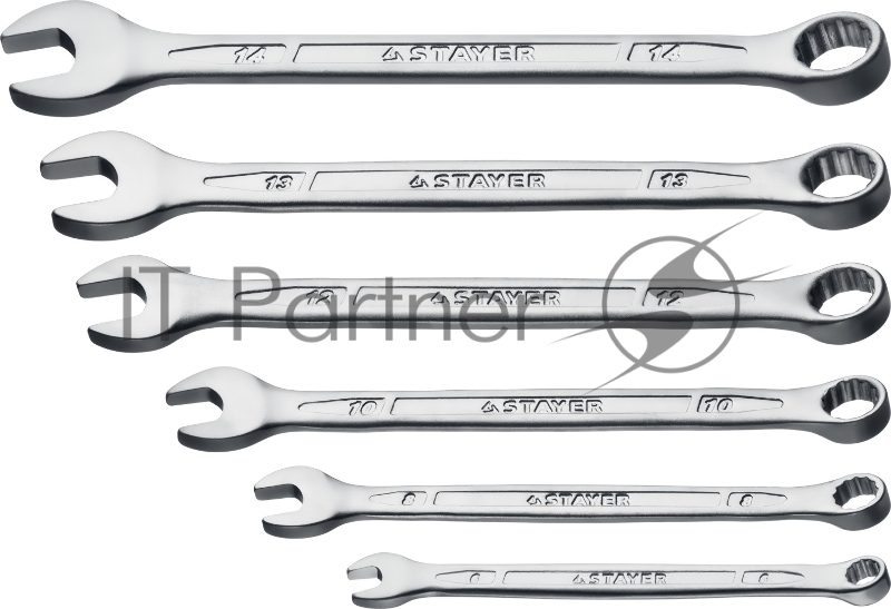 Набор комбинированных гаечных ключей 6 шт, 6 - 14 мм, STAYER HERCULES