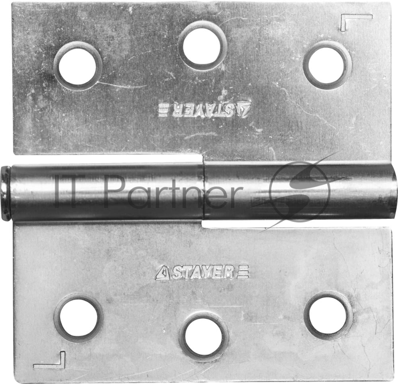 Петля дверная STAYER MASTER разъемная, цвет белый цинк, левая, 75мм