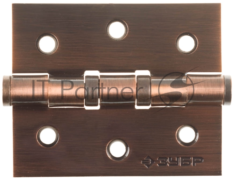 Петля универсальная ЗУБР ЭКСПЕРТ, 2 подшипника, цвет ст. медь (AC), с крепежом, 75х63х2,5мм, 2 шт