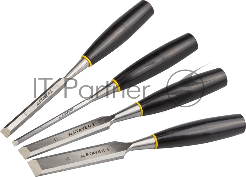Набор стамесок с пластмассовой рукояткой, 4шт STAYER Max-Cut