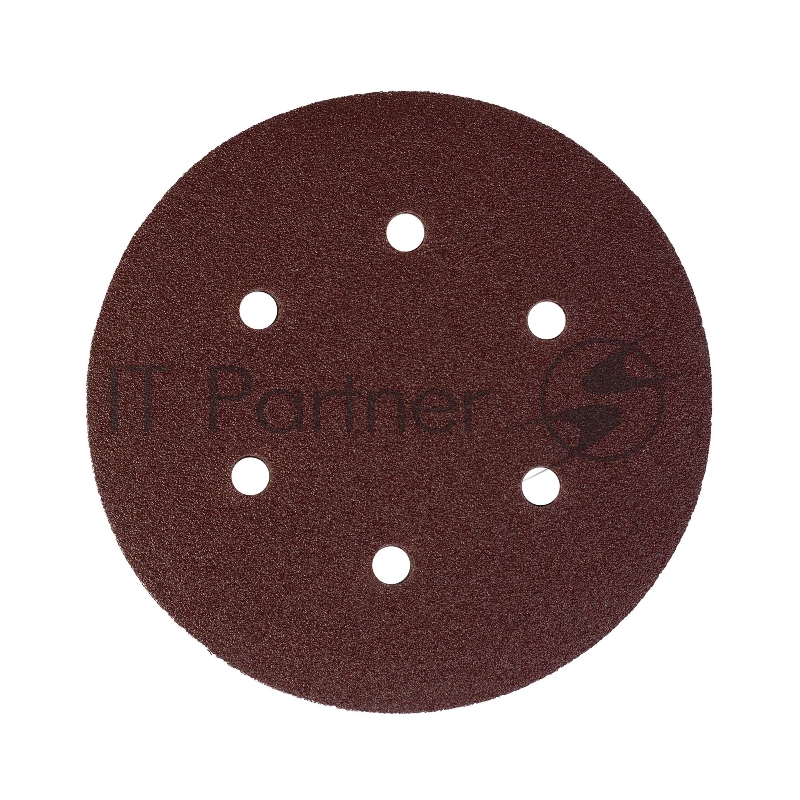 Круг шлифовальный PATRIOT на липучке, 150мм, 6 отверстий, Р120, 5 шт