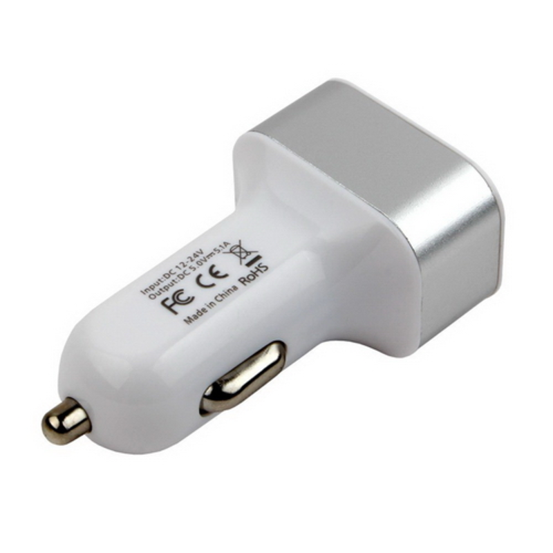 Аксессуар Cablexpert Адаптер питания 12V-5V 3-USB, 2.1/2/1A, белый (MP3A-UC-CAR17)