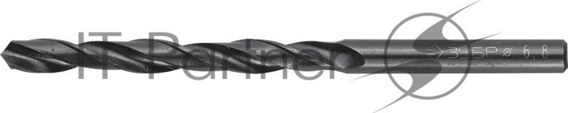 Сверло по металлу, ЗУБР ТЕХНИК 6.8х109мм, сталь Р4М2, класс В