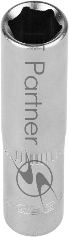 Головка торцовая ЗУБР Мастер (1/4), удлиненная, Cr-V, FLANK, хроматированное покрытие, 8мм