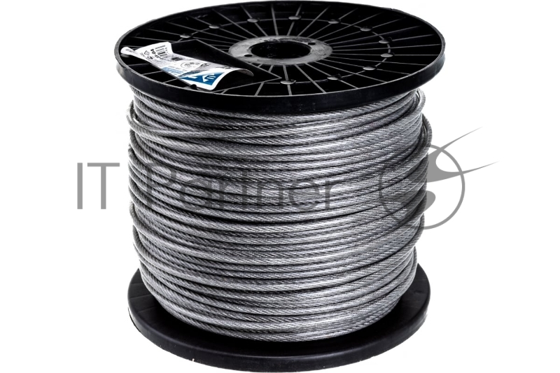 Трос стальной, оцинкованный, DIN 3055, d=1.5 мм, L=200 м, ЗУБР Профессионал