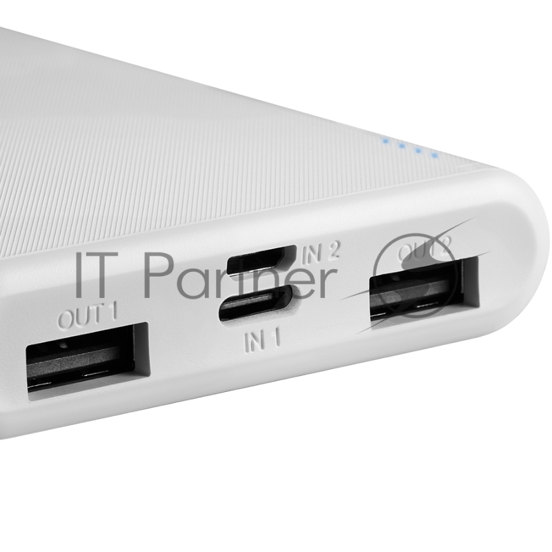 Внешний аккумулятор CANYON PB-108 Power bank 10000mAh Li-poly battery, Input 5V/2A, Output 5V/2.1A(Max), 140*68*16mm, 0.230Kg, White