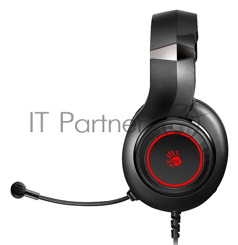 Наушники с микрофоном A4 Bloody G220S черный 2м мониторные USB оголовье (G220S USB/ BLACK)