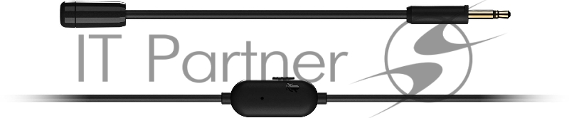 Наушники с микрофоном Steelseries Tusq черный 1.2м вкладыши крепление за ухом (61650)