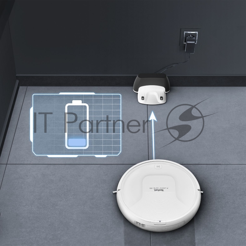 Пылесос-робот Tefal X-Plorer Serie 45 RG8227WH белый