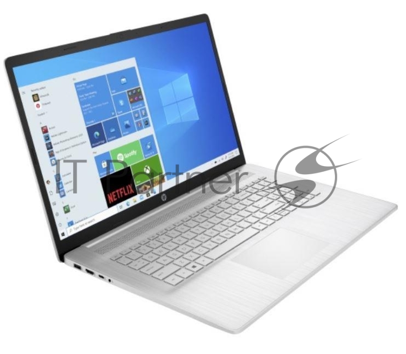Ноутбук HP17 17-cp0140ur 17.3 FHD, AMD R5-5500U, 8Gb, 512Gb SSD, no ODD, Win11, серебристый