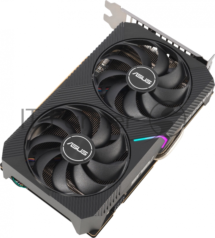 Видеокарта Asus PCI-E 4.0 DUAL-RX6500XT-O4G AMD Radeon RX 6500XT 4096Mb 64 GDDR6 2650/18000 HDMIx1 DPx1 HDCP Ret