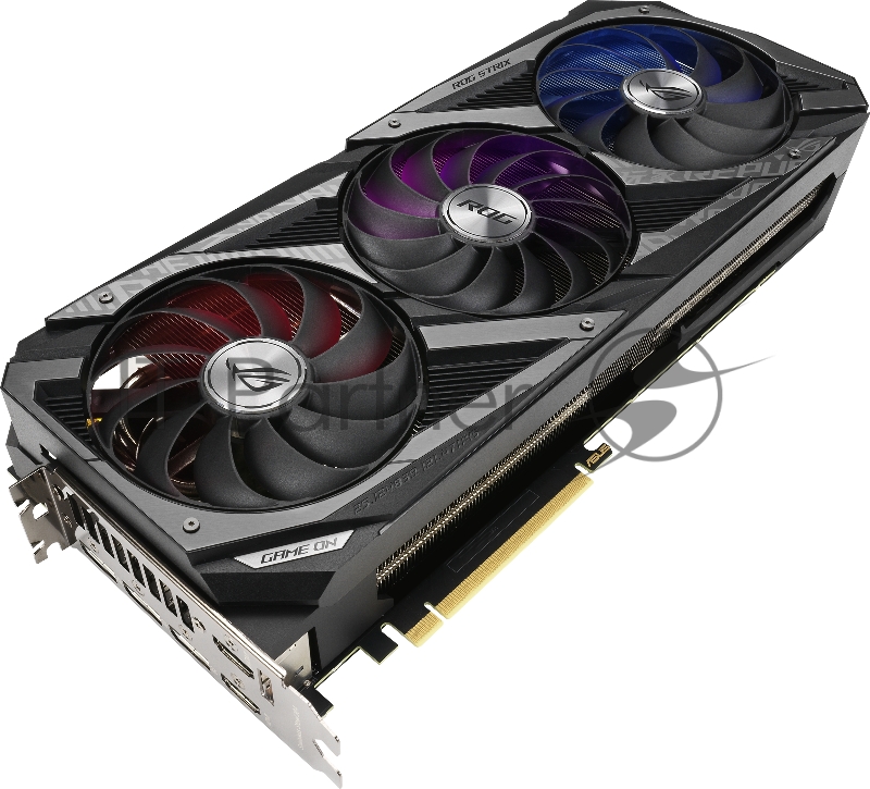 Видеокарта Asus PCI-E 4.0 ROG-STRIX-RTX3080TI-O12G-GAMING LHR NVIDIA GeForce RTX 3080TI 12288Mb 384 GDDR6X 1440/19000/HDMIx2/DPx3/HDCP Ret
