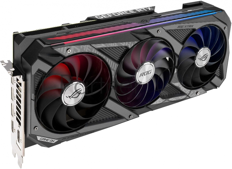 Видеокарта Asus PCI-E 4.0 ROG-STRIX-RTX3080TI-O12G-GAMING LHR NVIDIA GeForce RTX 3080TI 12288Mb 384 GDDR6X 1440/19000/HDMIx2/DPx3/HDCP Ret