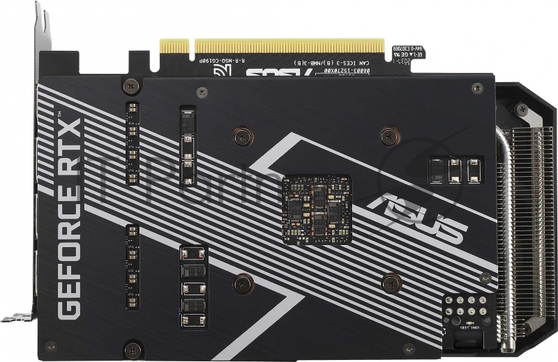 Видеокарта Asus PCI-E 4.0 DUAL-RTX3060TI-O8G-MINI-V2 LHR NVIDIA GeForce RTX 3060Ti 8192Mb 256 GDDR6 1680/14000/HDMIx1/DPx3/HDCP Ret