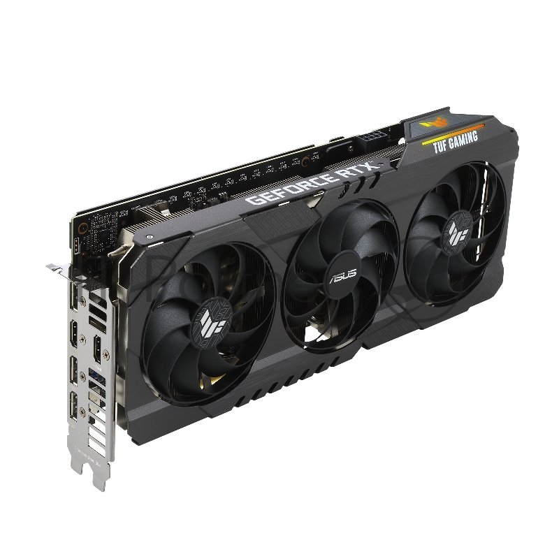 Видеокарта Asus TUF-RTX3060TI-O8G-V2-GAMING LHR PCI-E 4.0 NVIDIA GeForce RTX 3060Ti 8192Mb 256 GDDR6 1755/14000/HDMIx2/DPx3/HDCP Ret