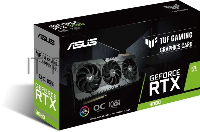 Видеокарта Asus PCI-E nVidia GeForce RTX 3080 10GB OC LHR (GDDR6X/2xHDMI/3xDP/RTL) (TUF-RTX3080-O10G-V2-GAMING)