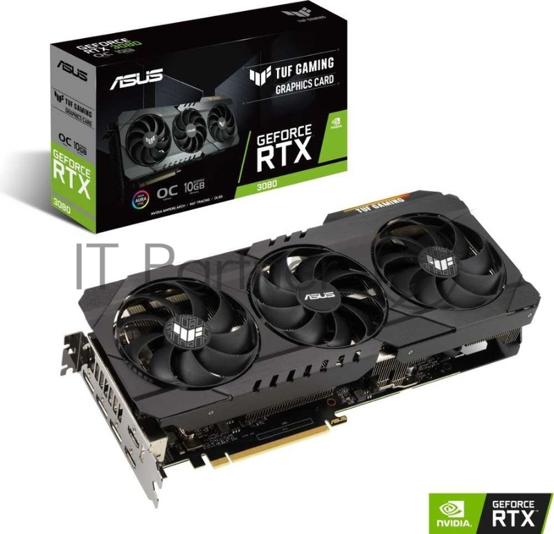 Видеокарта Asus PCI-E nVidia GeForce RTX 3080 10GB OC LHR (GDDR6X/2xHDMI/3xDP/RTL) (TUF-RTX3080-O10G-V2-GAMING)