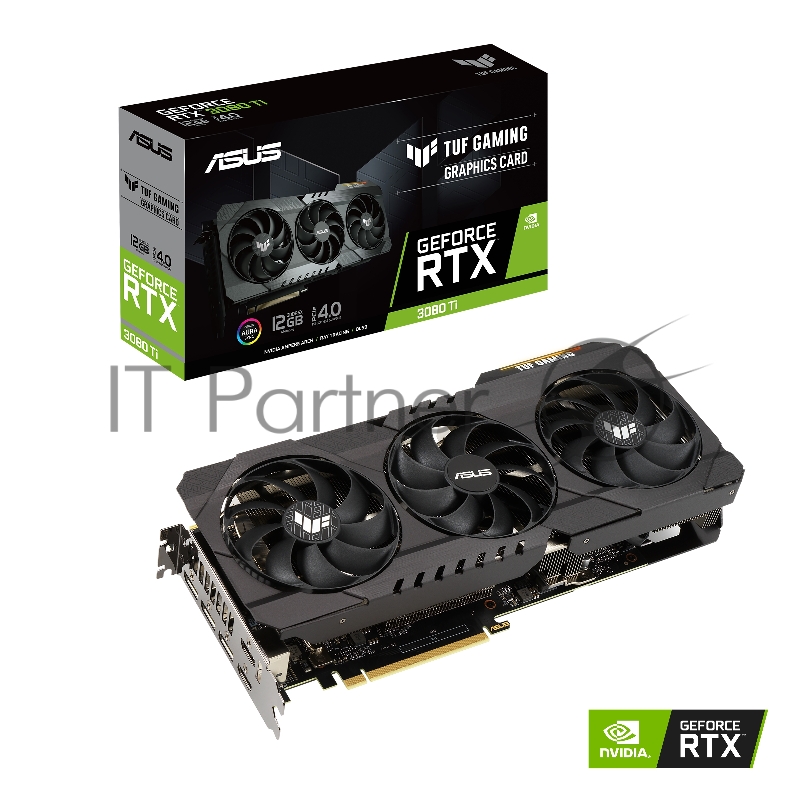 Видеокарта Asus PCI-E 4.0 TUF-RTX3080TI-12G-GAMING NVIDIA GeForce RTX 3080TI 12288Mb 384 GDDR6X 1665/19000 HDMIx2 DPx3 HDCP Ret