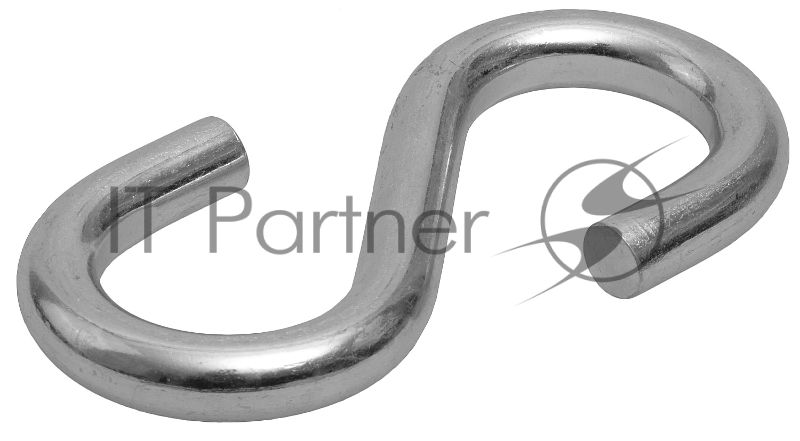 Крюк S-образный, 8мм, 25 шт, оцинкованный, ЗУБР