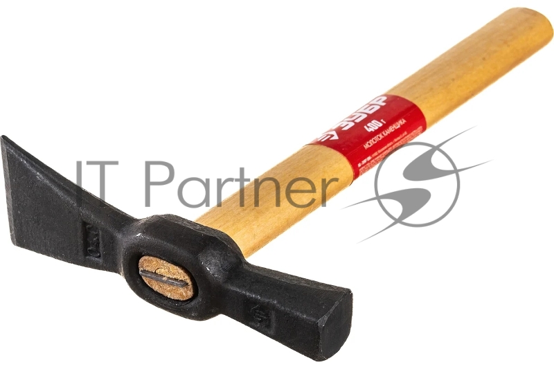 Молоток каменщика с деревянной рукояткой, ЗУБР 400 г