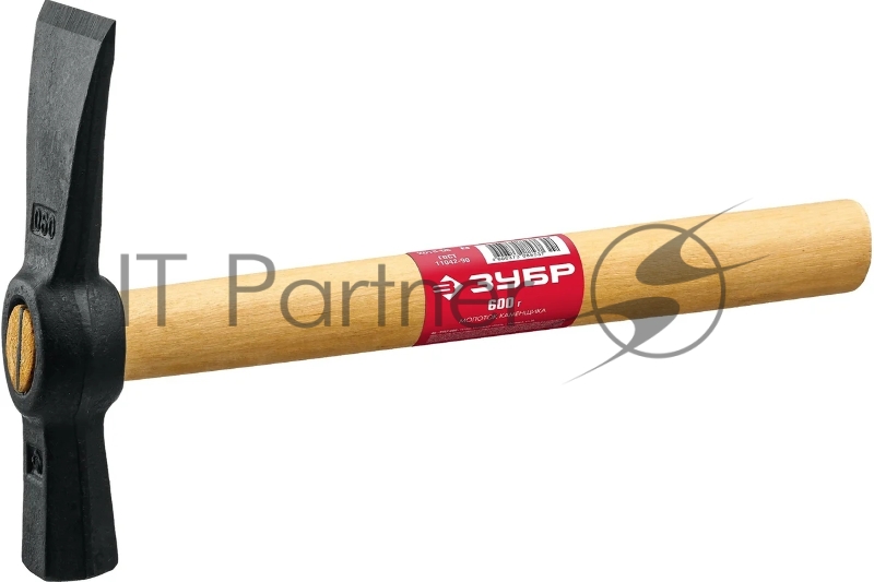 Молоток каменщика с деревянной рукояткой, ЗУБР 600 г