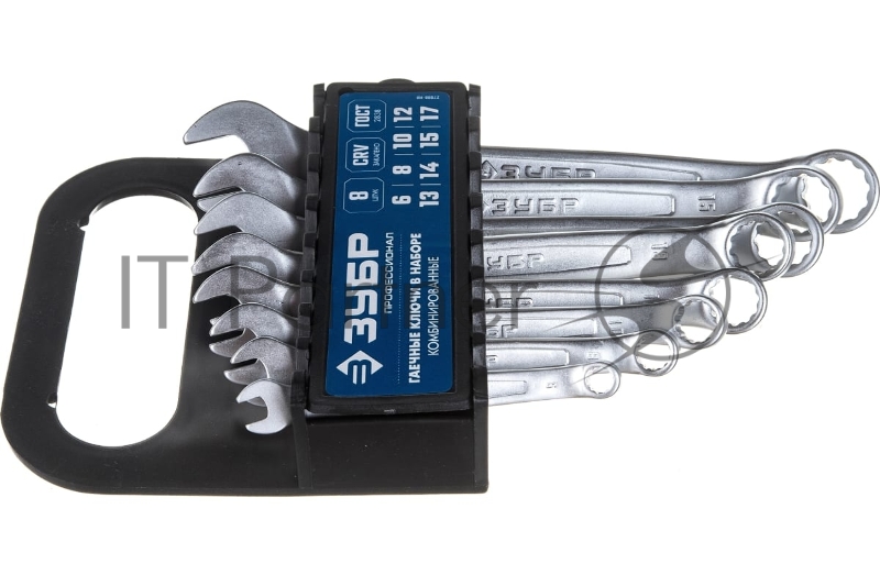 Набор комбинированных гаечных ключей 8 шт, 6 - 17 мм, ЗУБР