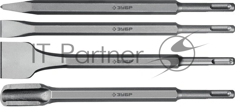 БУРАН ЗУБР ПРОФЕССИОНАЛ SDS-Plus Набор зубил 250 мм, 4 шт