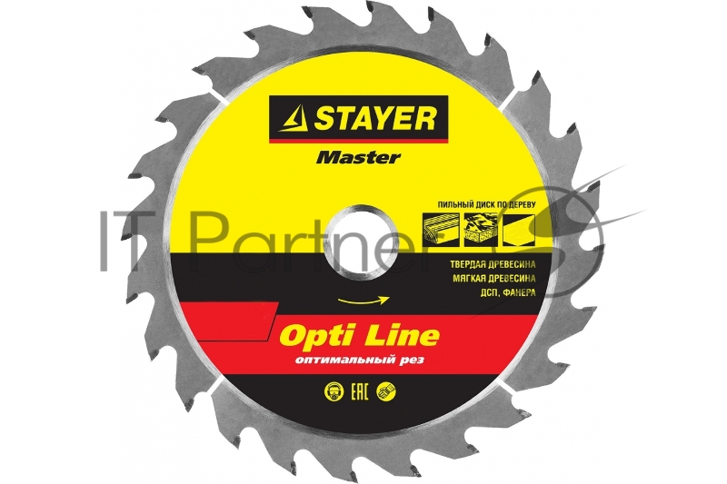 Диск пильный по дереву, оптимальный рез STAYER OPTIMA 165 x 20/16мм 30T