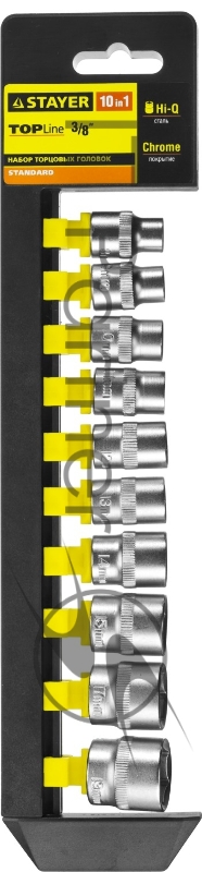 Набор торцовых головок 10 предм STAYER RSS 10M