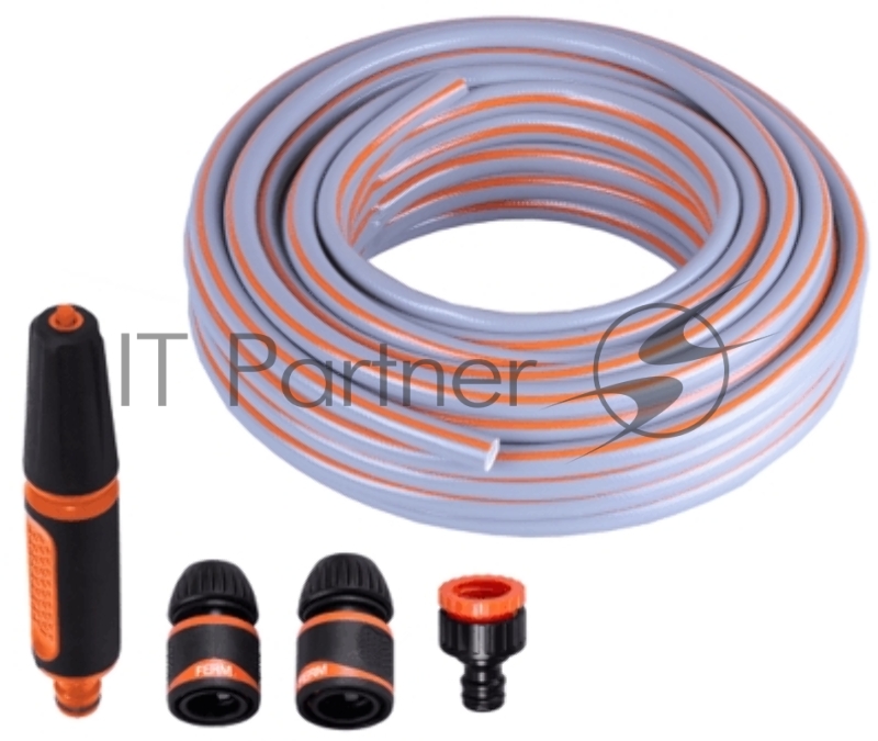 Садовый шланг FERM GHA1001 20м с комплектом соединителей