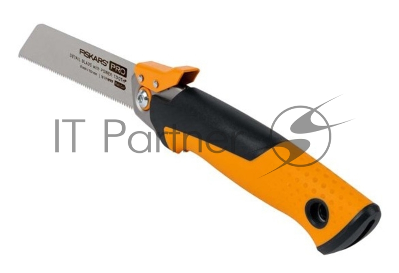 Пила садовая Fiskars Pro Power Tooth малый черный/оранжевый (1062932)