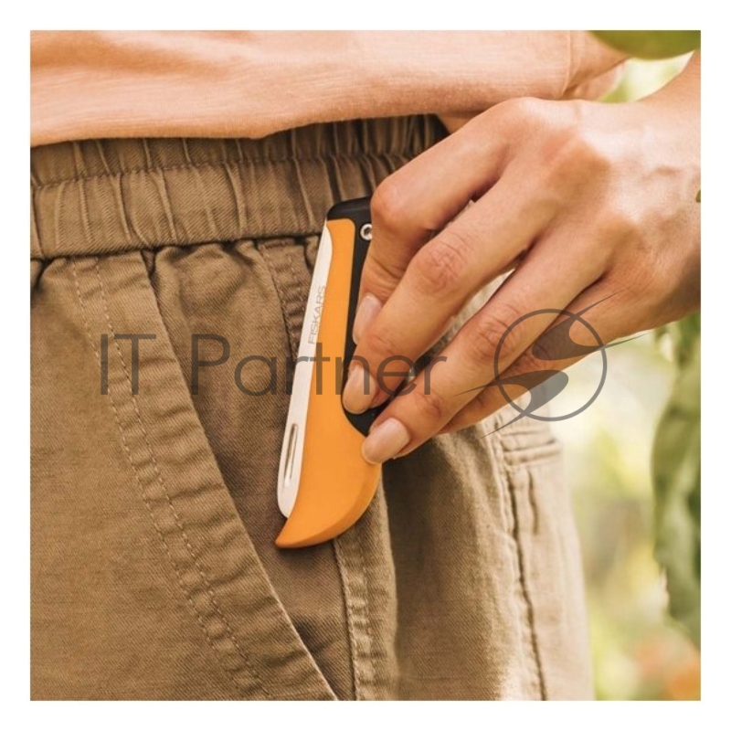 Нож садовый Fiskars K80 черный/оранжевый (1062819)