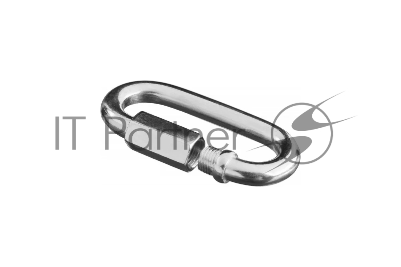 Карабин винтовой с муфтой, 7мм, 1 шт, оцинкованный, ЗУБР