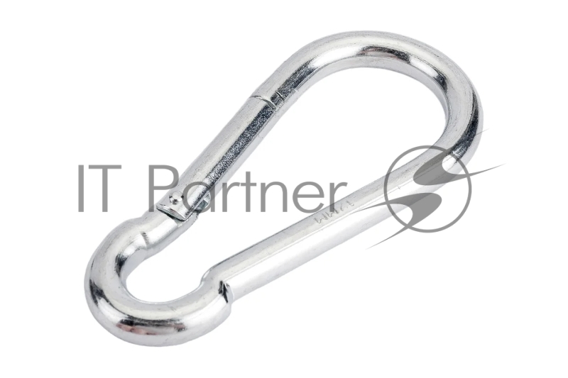 Карабин DIN 5299С, 12мм, 1 шт, оцинкованный, ЗУБР