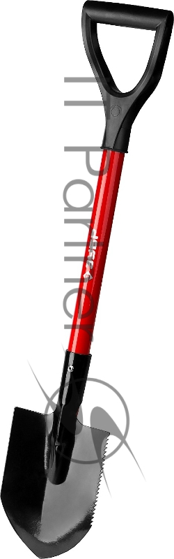 Лопата Мастер автомобильная, стальной черенок, ЗУБР