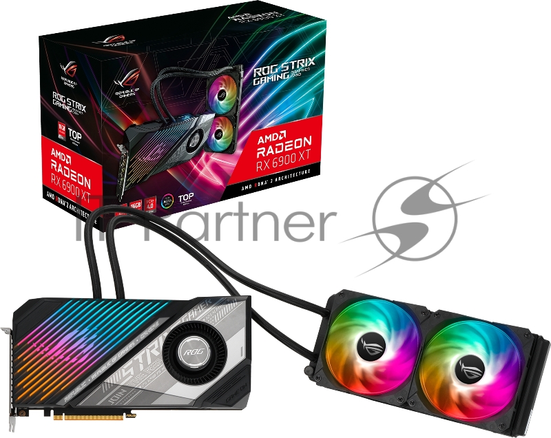 Видеокарта Asus Radeon RX 6900 XT ROG Strix LC 16GB GDDR6 (ROG-STRIX-LC-RX6900XT-T16G-GA