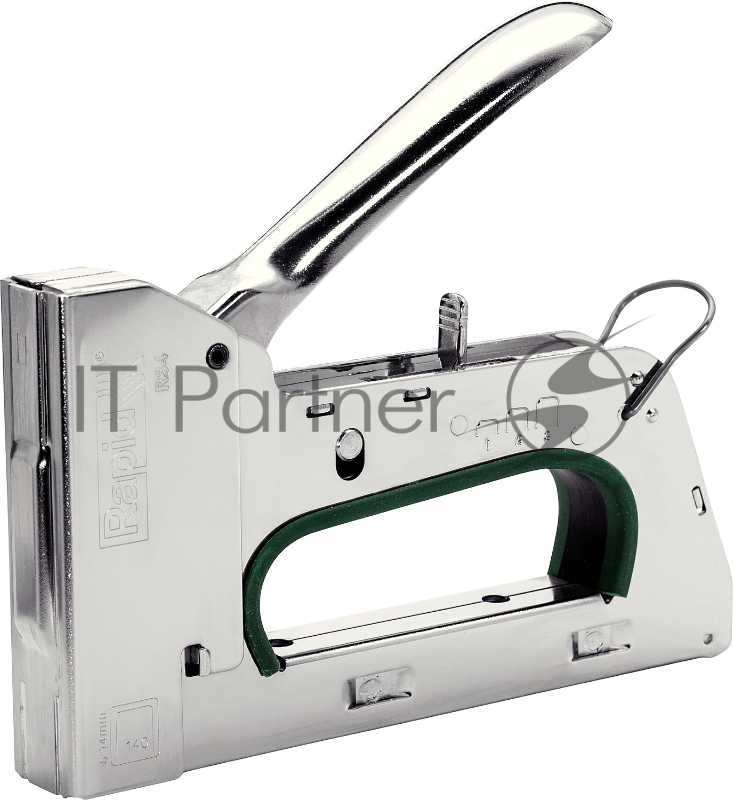 Степлер (скобозабиватель) ручной RAPID R34E для скоб тип 140 (G / 11 / 57) (6-14 мм) Cтальной корпус. Легкое трехпозиционное сжатие рукоятки ( -40%)