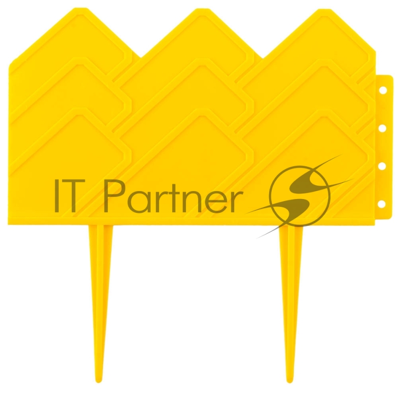 Бордюр декоративный GRINDA для клумб, 14х310см, желтый