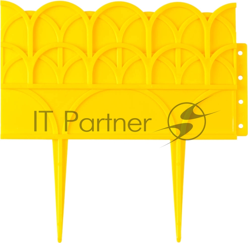 Бордюр декоративный GRINDA для цветников, 14х310см, желтый