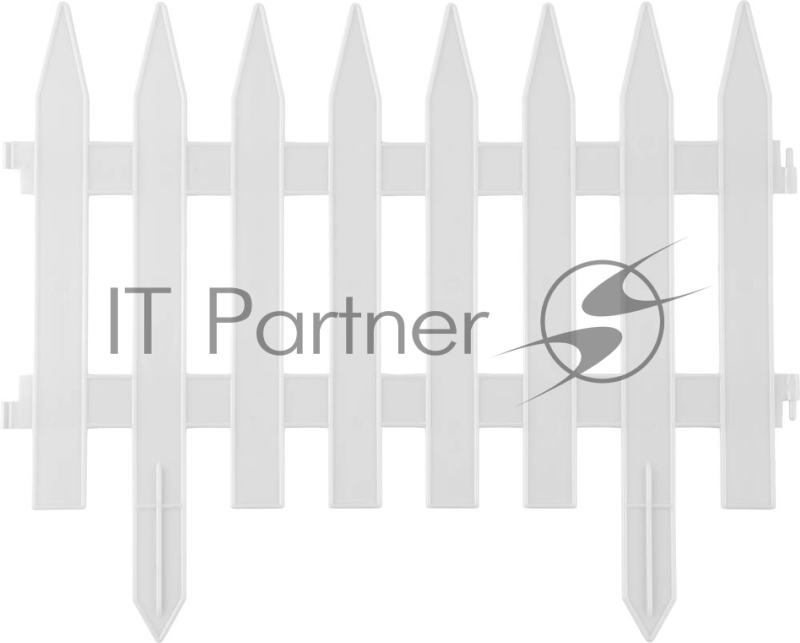 Забор декоративный GRINDA КЛАССИКА, 28x300см, белый