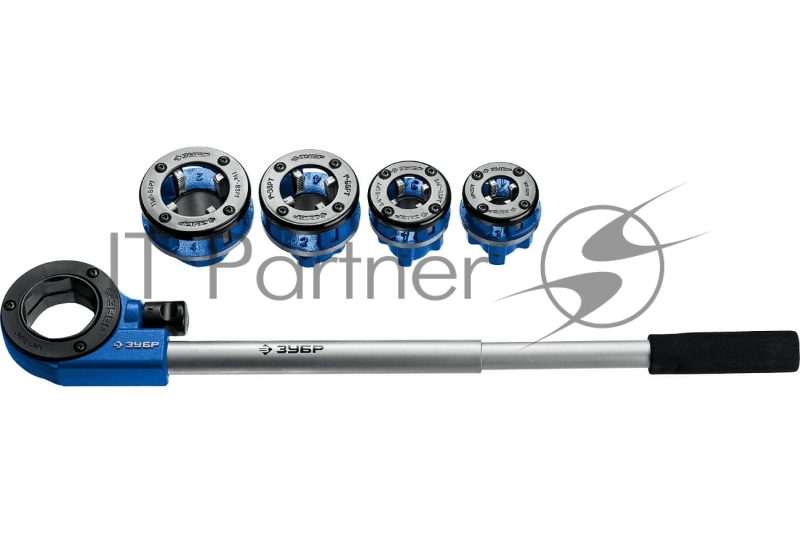 ЗУБР Набор клуппов №4 с трещоткой, серия Профессионал