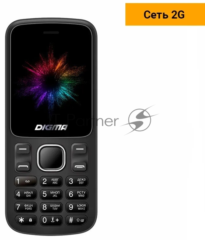 Мобильный телефон Digma A172 Linx черный моноблок 1.77 128x160 GSM900/1800