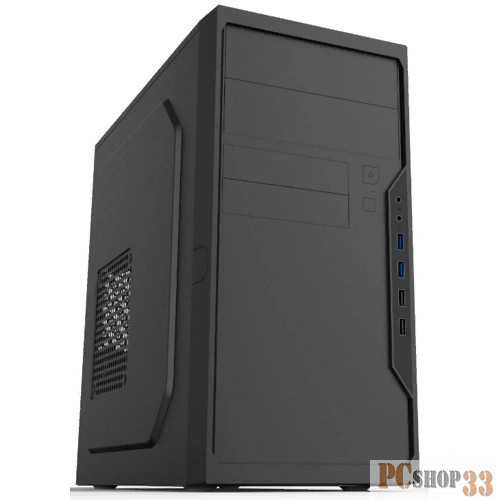 Корпус Foxline FL-733R-FZ450R-U32-NRP mATX case, black, w/PSU 450W 12cm, w/2xUSB2.0, w/2xUSB3.0, w/P-lock, w/E-lock support, w/rear LED lighting button, w/pwr cord, w/o FAN