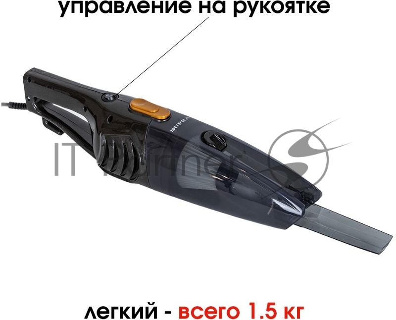 Пылесос ручной Supra VCS-5096 600Вт черный