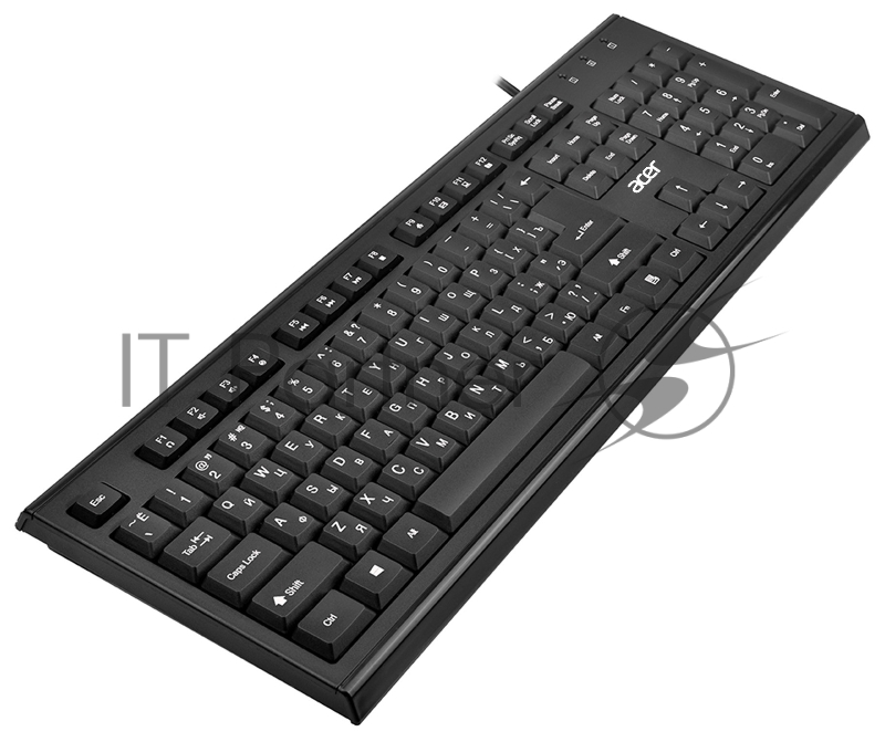 Клавиатура Acer OKW120 черный USB Multimedia