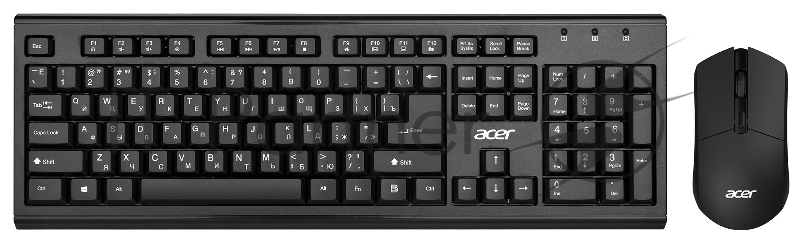 Клавиатура + мышь Acer OKR120 клав:черный мышь:черный USB беспроводная Multimedia