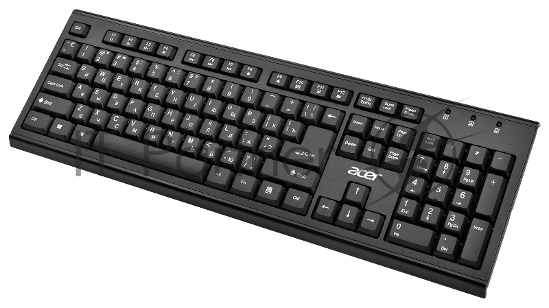 Клавиатура + мышь Acer OKR120 клав:черный мышь:черный USB беспроводная Multimedia