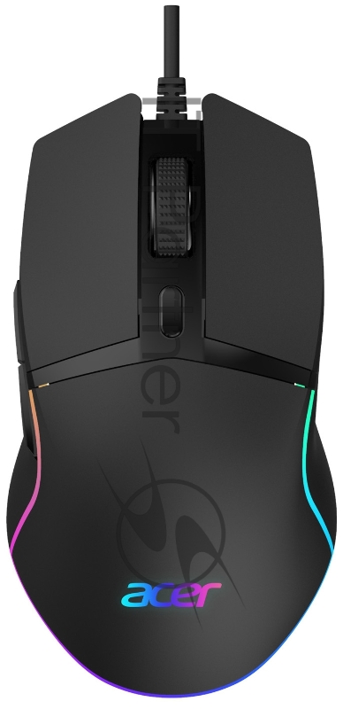 Мышь Acer OMW121 черный оптическая (6400dpi) USB (6but)