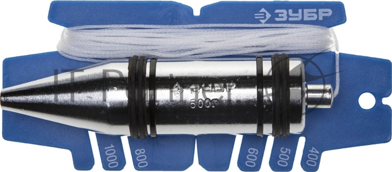 Отвес ЗУБР ЭКСПЕРТ строительный со шнуром и безопасным наконечником, 500 г