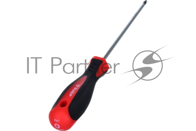 Отвертка ЗУБР МАСТЕР, Cr-V стержень, двухкомпонентная рукоятка, PH1x150мм